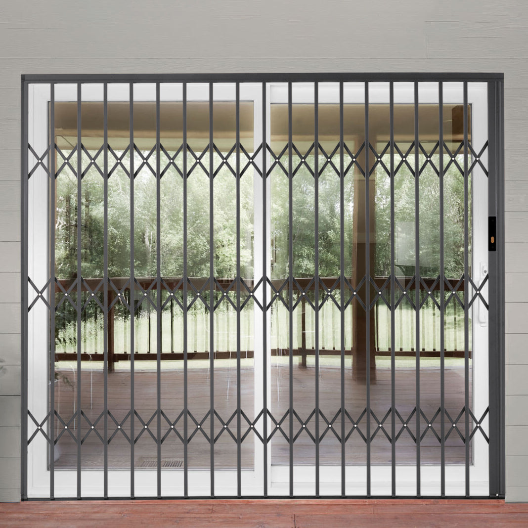 Xpanda Alu-Glide AG15 Security Grille, 1500mm, Black