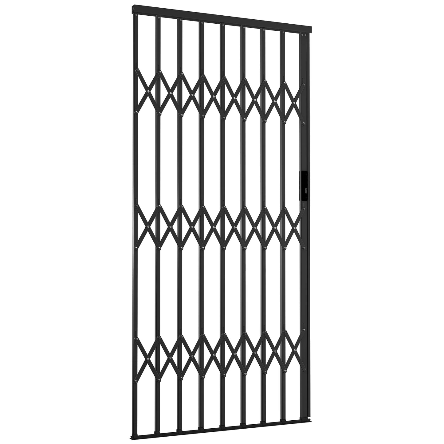 Aluglide black burglar proof security doors and gates