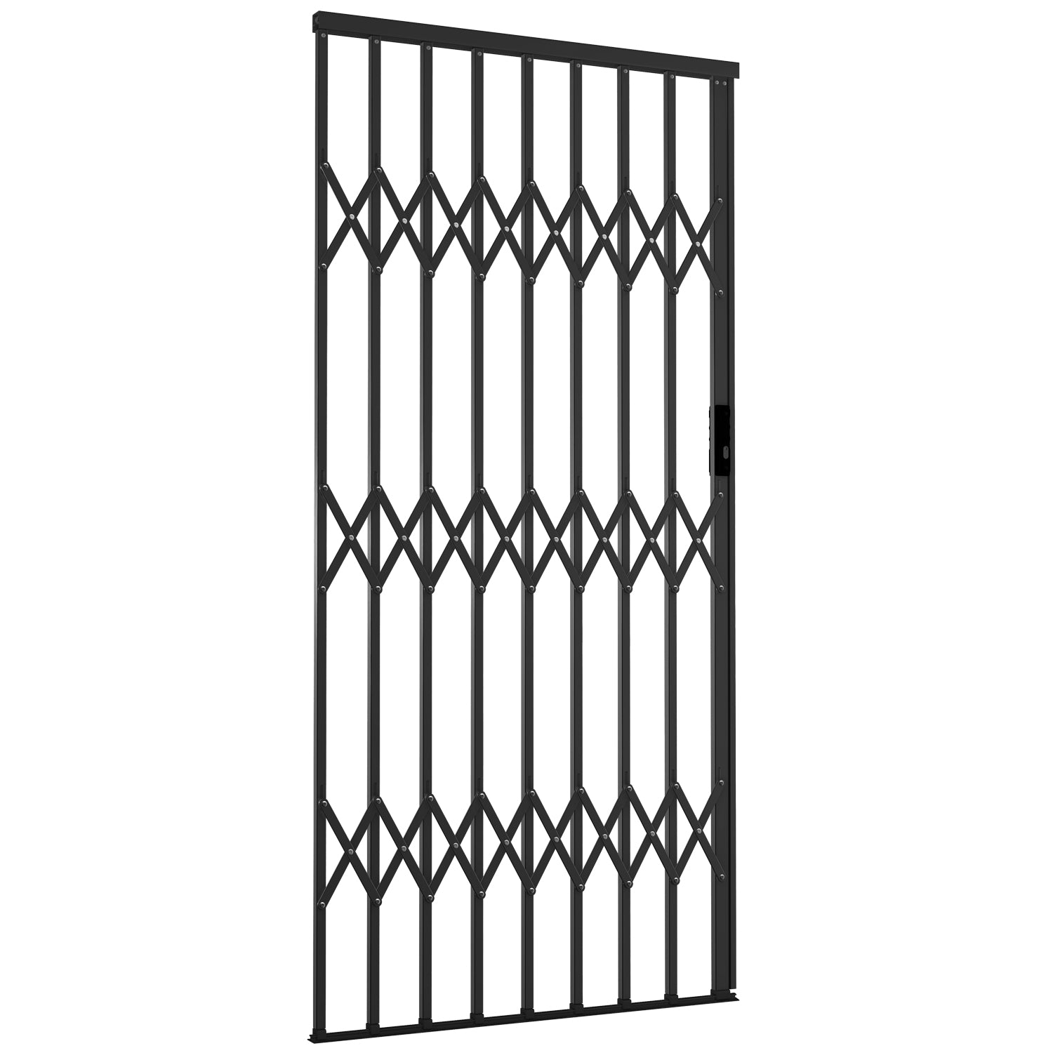 Aluglide black burglar proof security doors and gates