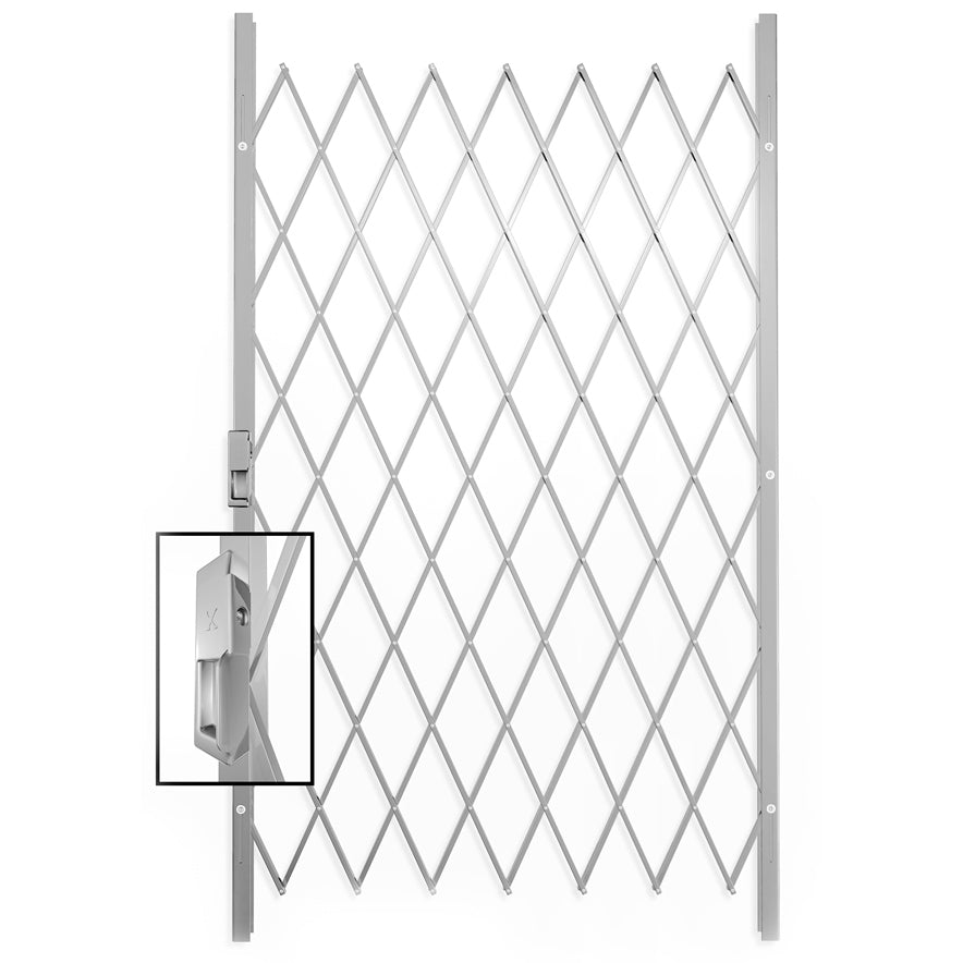 Saftidor C Expandable Security Barrier Grills 150x2000mm white