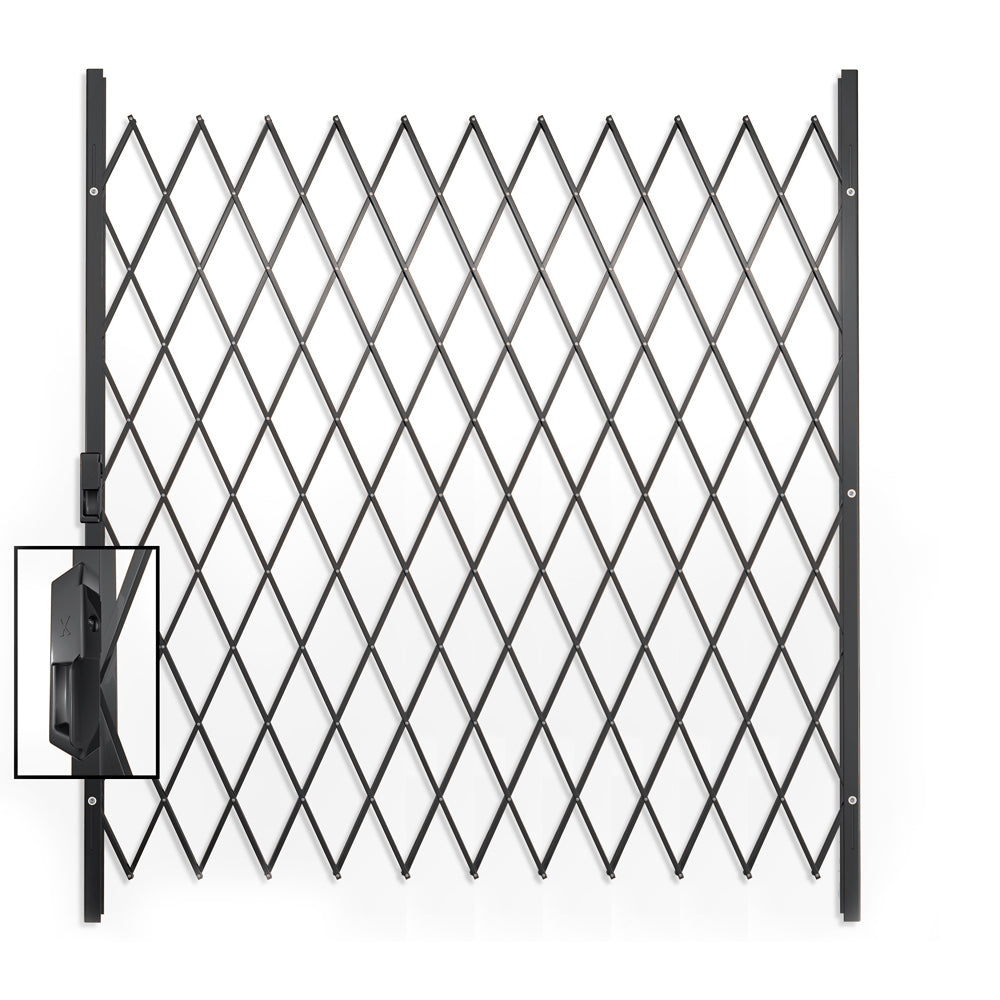 Xpanda Saftidor G Security Grille, 1800mm x 2000mm, black
