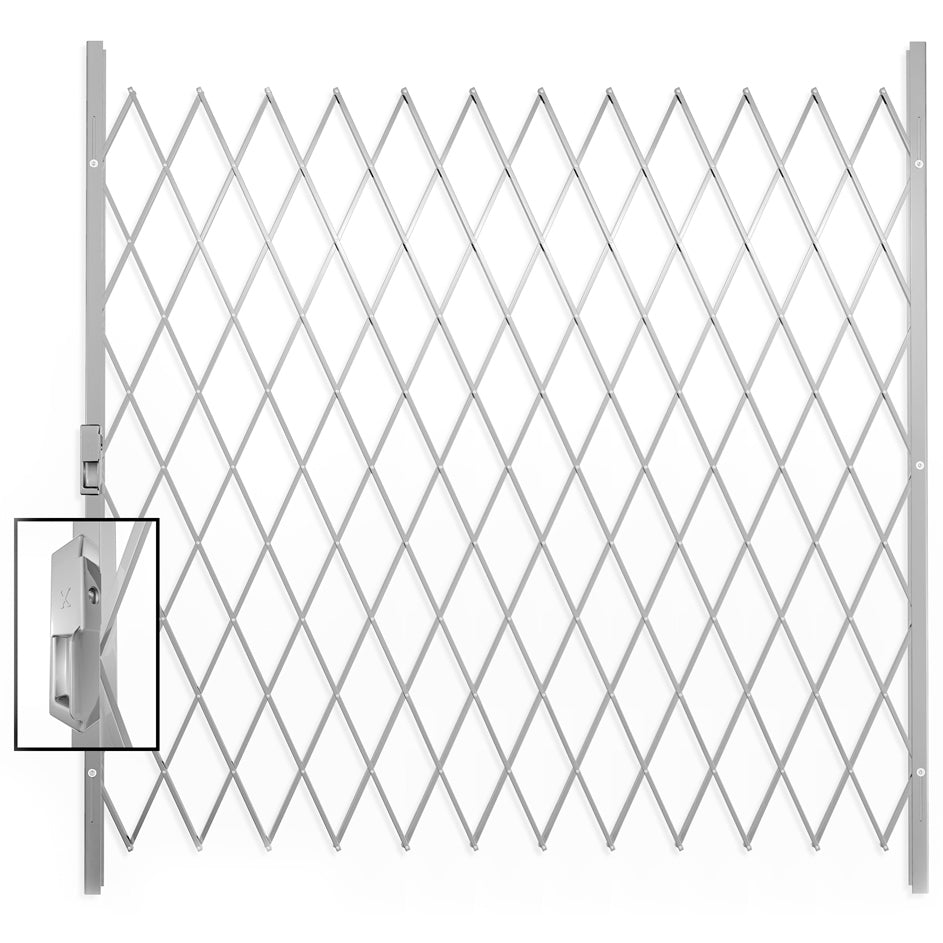 Saftidor H Expandable Security Barrier Grills 2400x2000mm white