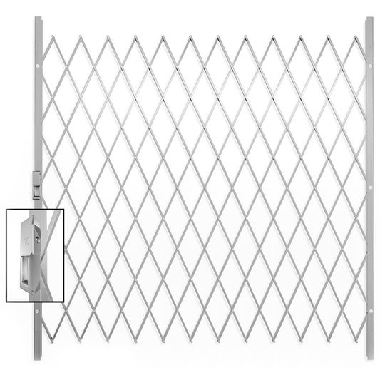 Saftidor H Expandable Security Barrier Grills 2400x2000mm white