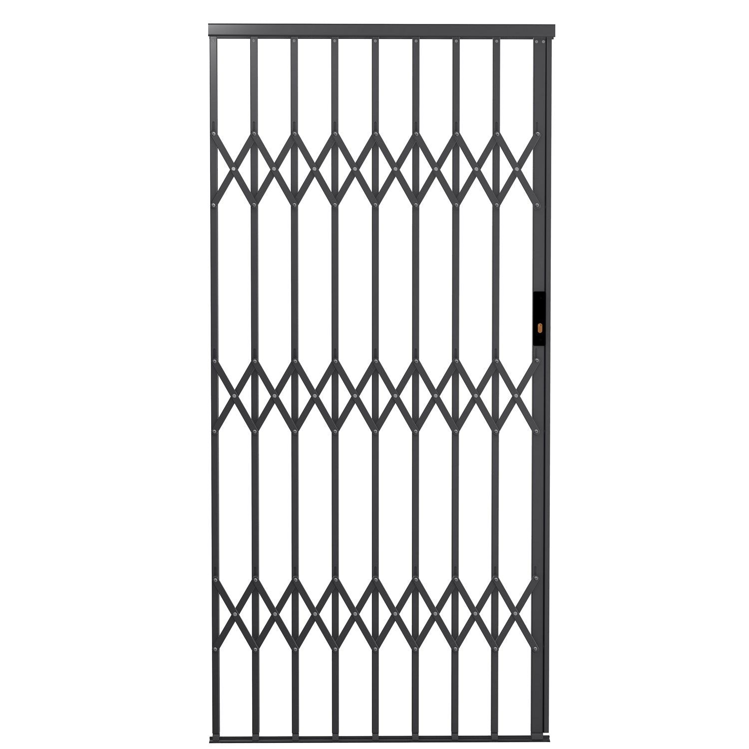 Xpanda-Alu Glide Security Grille 1000mm Charcoal