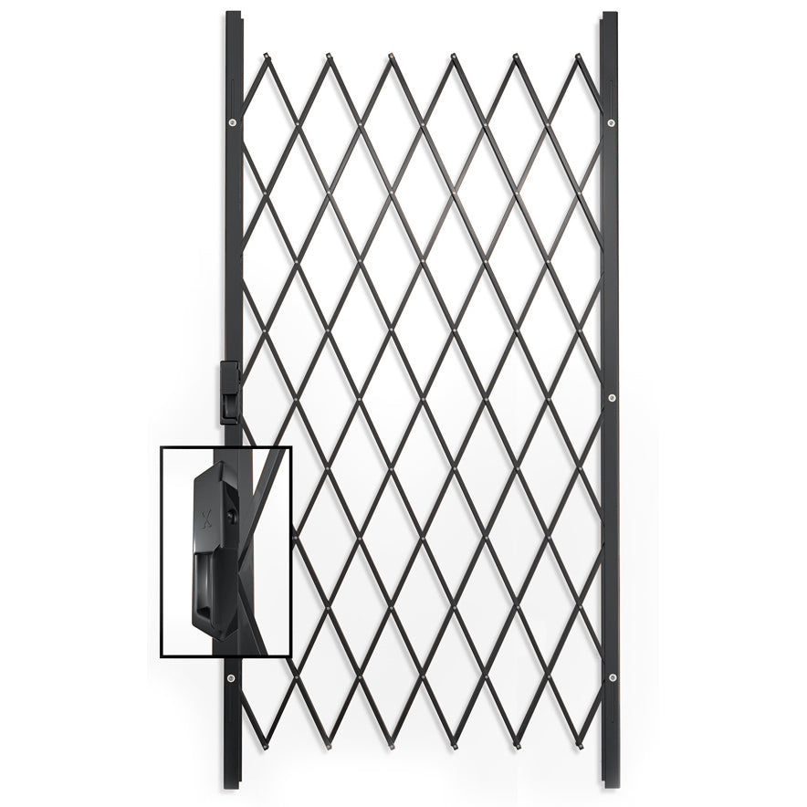 Xpanda Saftigrille H Expandable Security Grille, 1950mm x 2000mm, black