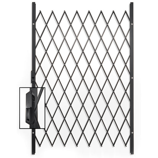 Xpanda Saftigrille D Expandable Security Grille, 1300mm x 2000mm, Black