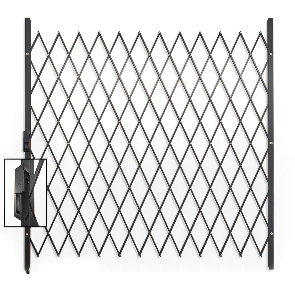 Xpanda Saftigrille H Expandable Security Grille, 1950mm x 2000mm, black