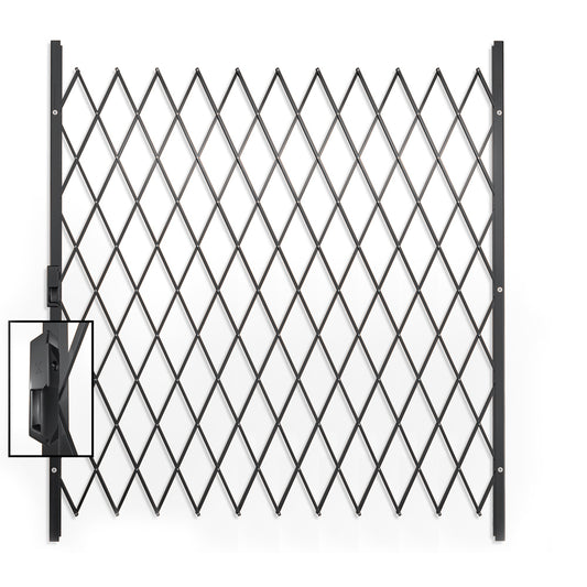 Xpanda Saftidor G Expandable Security Grille, 1800mm x 2000mm, black